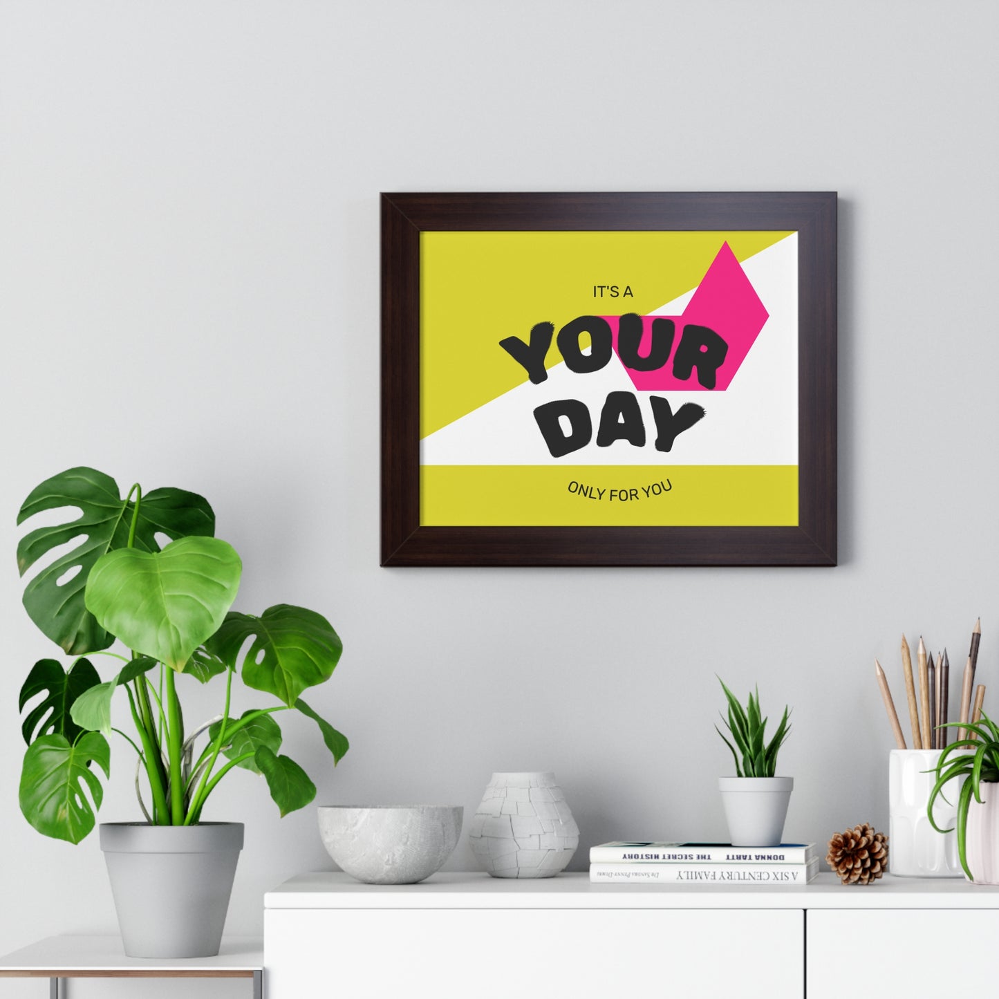 Personalized Framed Poster, Modern Wall Art, Unique Gift for Birthdays, Home Decor, Celebration Decor