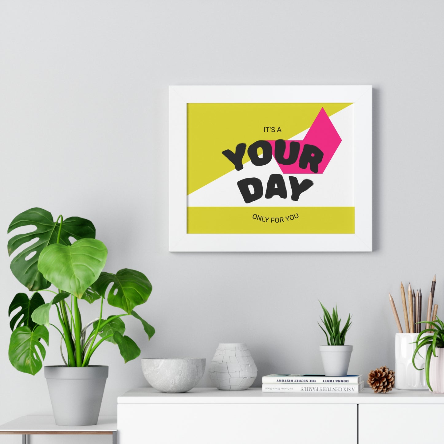 Personalized Framed Poster, Modern Wall Art, Unique Gift for Birthdays, Home Decor, Celebration Decor