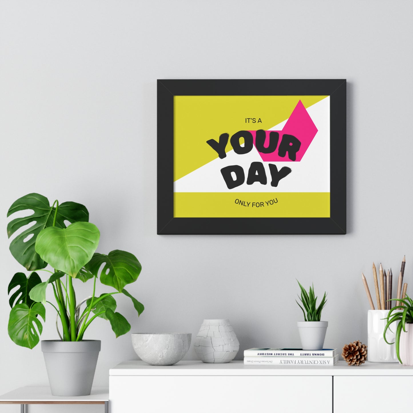 Personalized Framed Poster, Modern Wall Art, Unique Gift for Birthdays, Home Decor, Celebration Decor