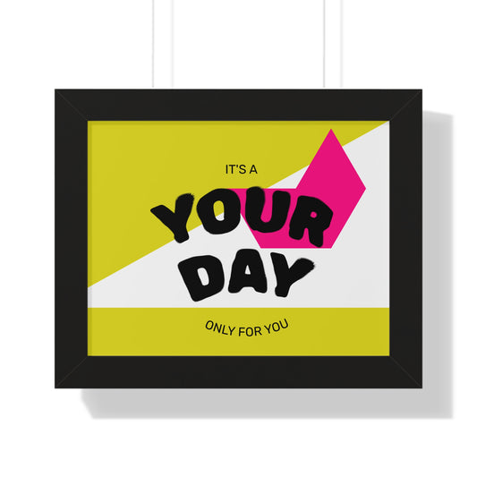 Personalized Framed Poster, Modern Wall Art, Unique Gift for Birthdays, Home Decor, Celebration Decor