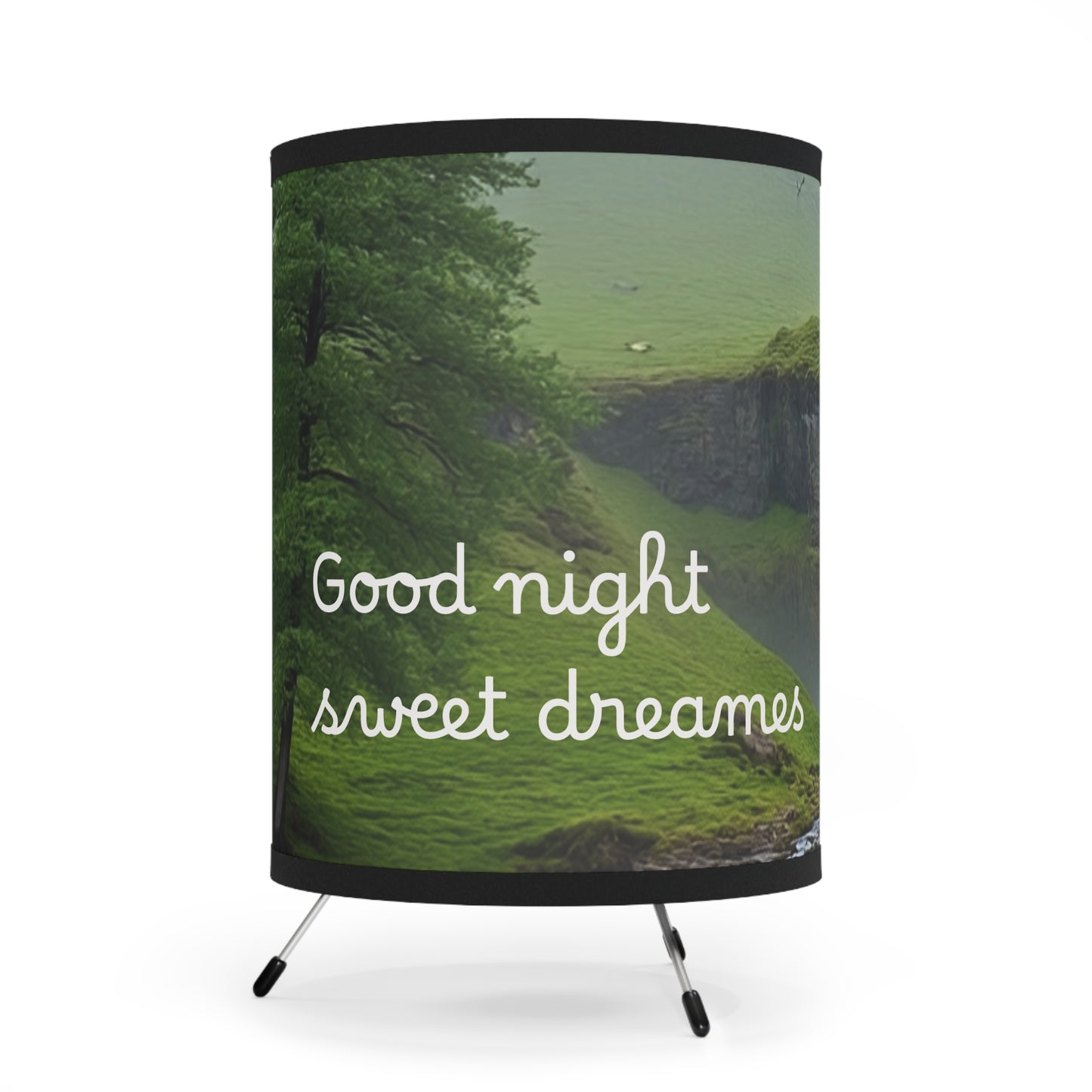 Tripod Lamp with Printed Shade “Good Night Sweet Dreems” – Cozy Lighting for Home, Bedroom Decor, Gift for Her, Modern Nightlight, [...]
